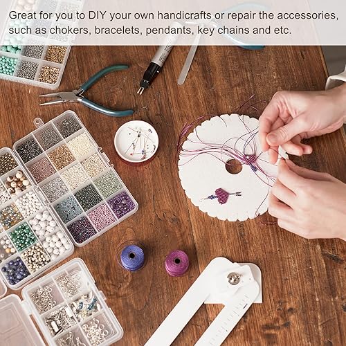 Miniatura 5 de uxcell Anillos de salto abiertos, conectores de junta tórica coloridos de 0.394 pulgadas para manualidades, fabricación de joyas, acero al carbono,