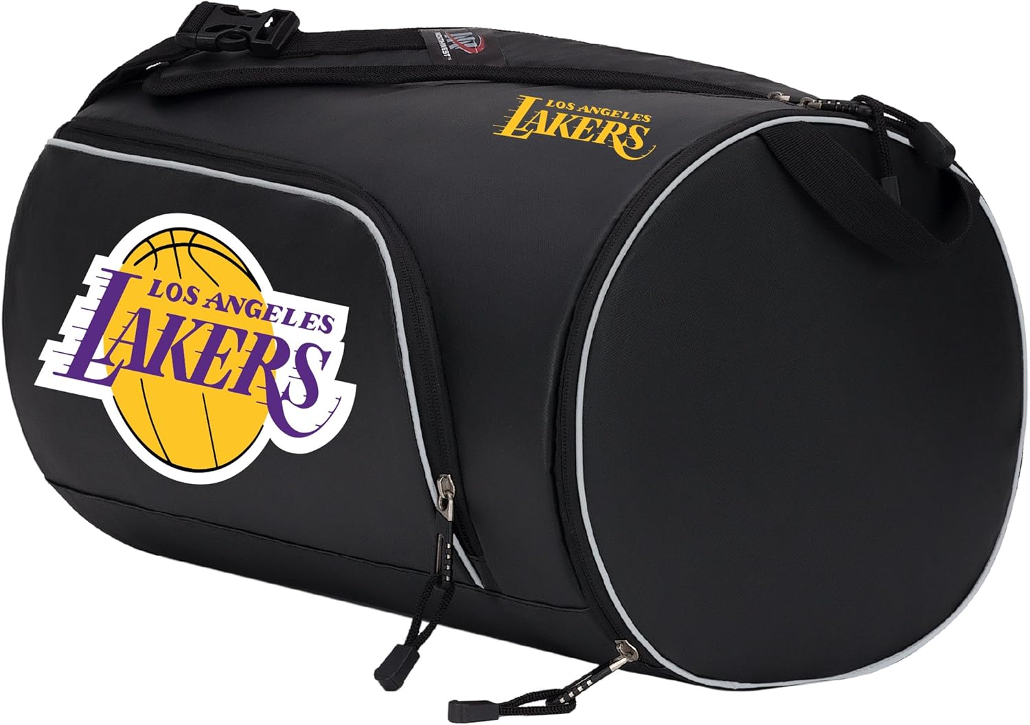 Officially Licensed NBA "Squadron" Duffle Bag, Black, 20" x 10.75" x 10.75"