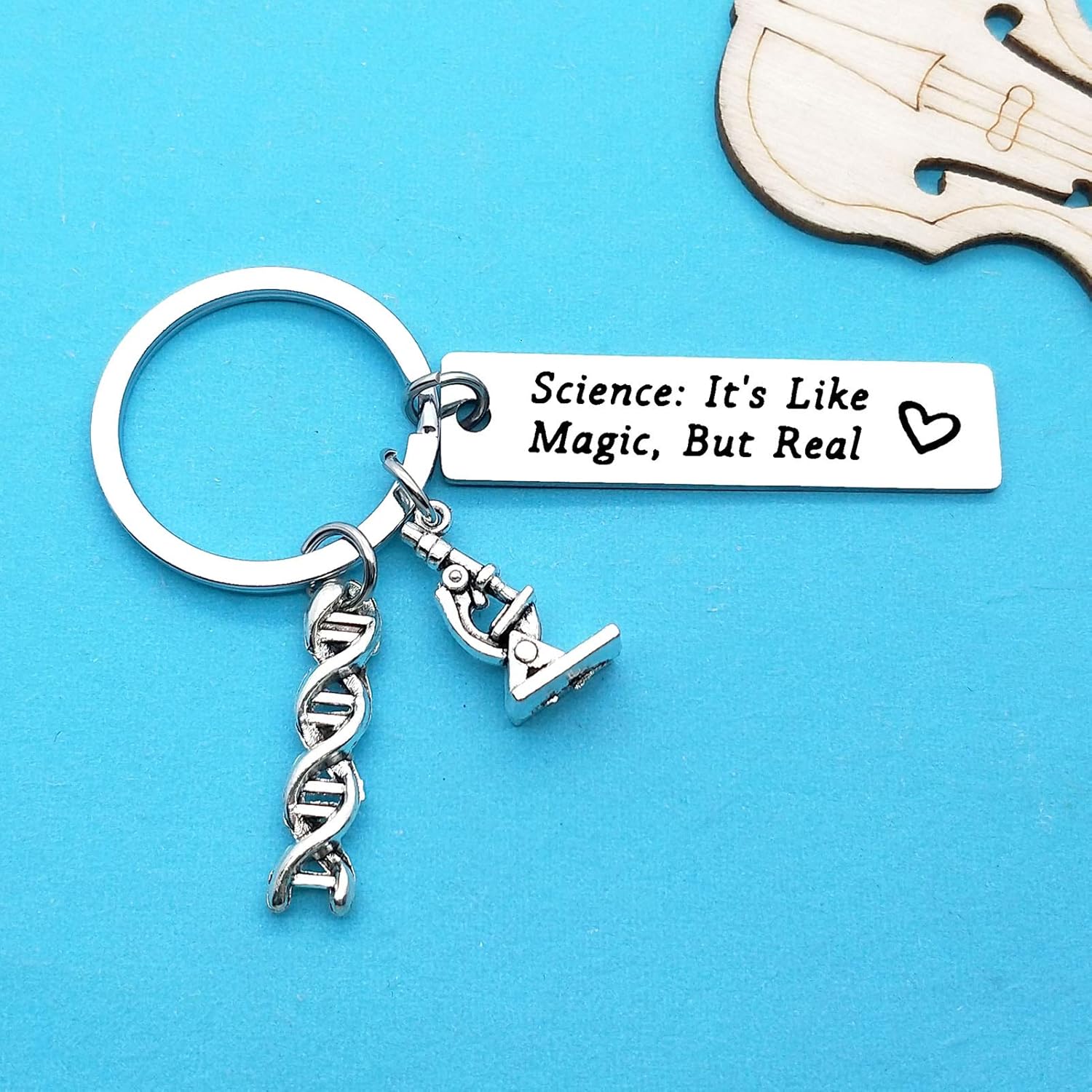 Miniatura 2 de Llavero científico Regalos de ciencia Science It's Like Magic But Real Llavero para profesores de ciencias, científico, químico, regalo de