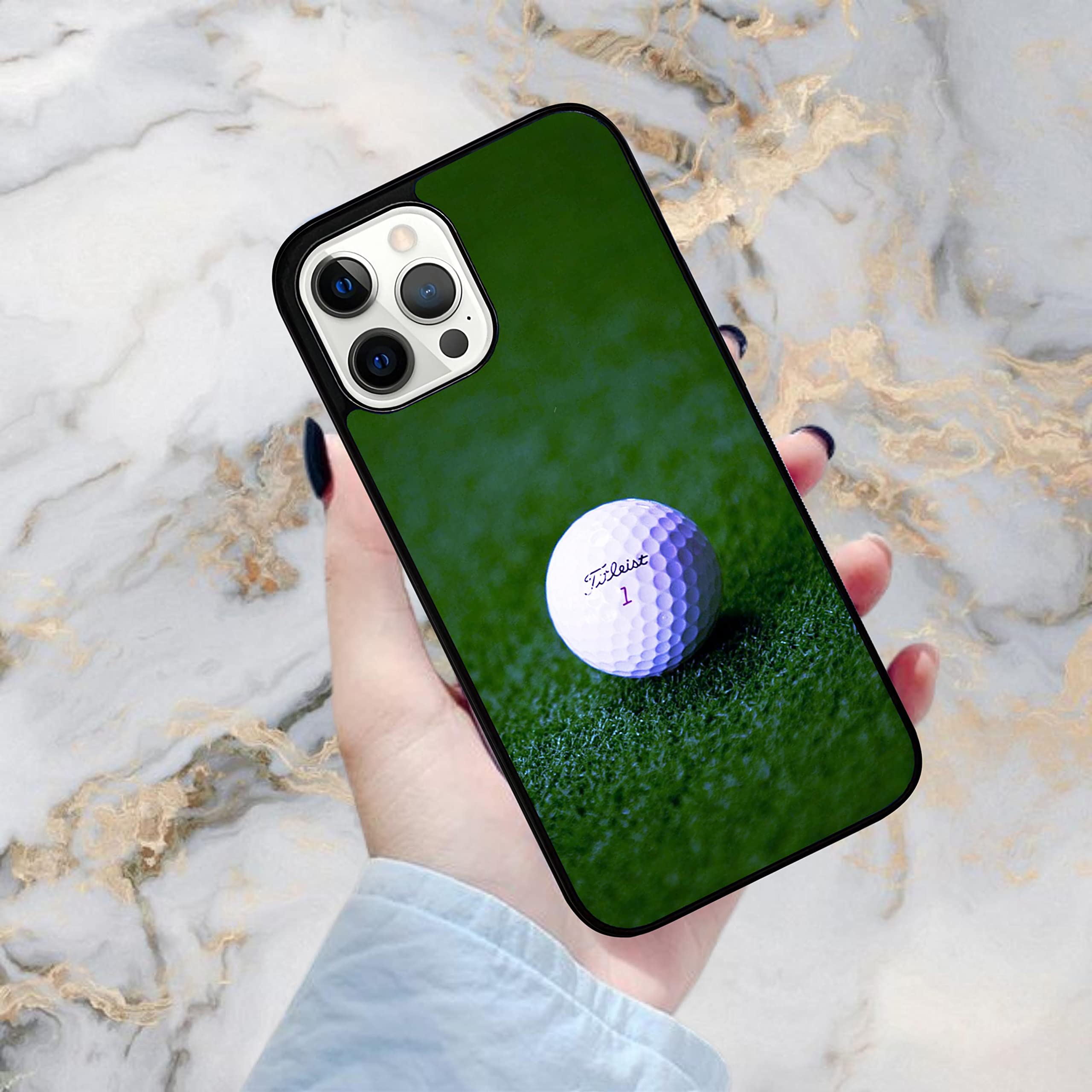Amazon.com: Golf Ball Design Case - Compatible with iPhone 12 Mini -  Durable Non-Slip TPU Rubber Shockproof Slim Case (12 Mini) Black : Cell  Phones & Accessories