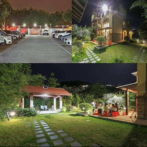 Miniatura 8 de 350 W 17 pulgadas luces solares LED superbrillantes para exteriores, impermeables, luz de calle solar del atardecer al amanecer, luces solares con
