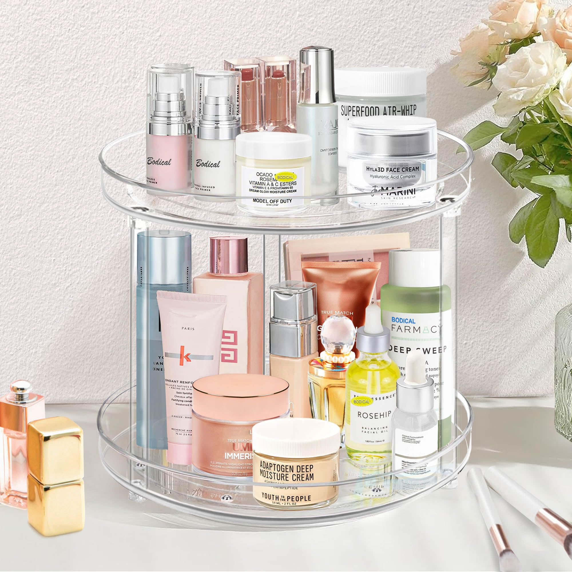 Amazon.com: 360 Rotating Lazy Susan Bathroom Organizer
