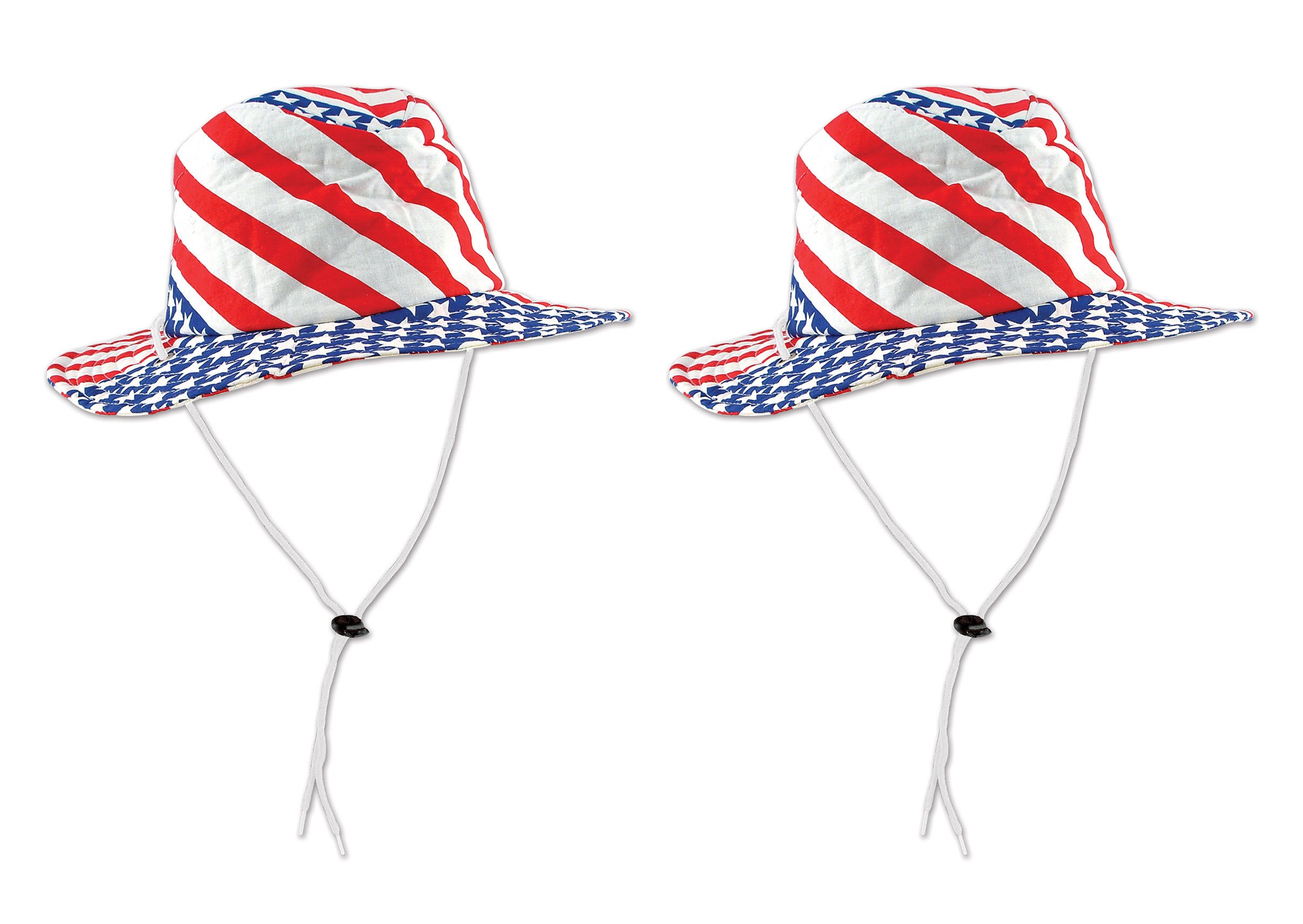 Chapeau drapeau américain Beistle lot de 2 rouge blanc bleu évite les pannes d'idées costumes