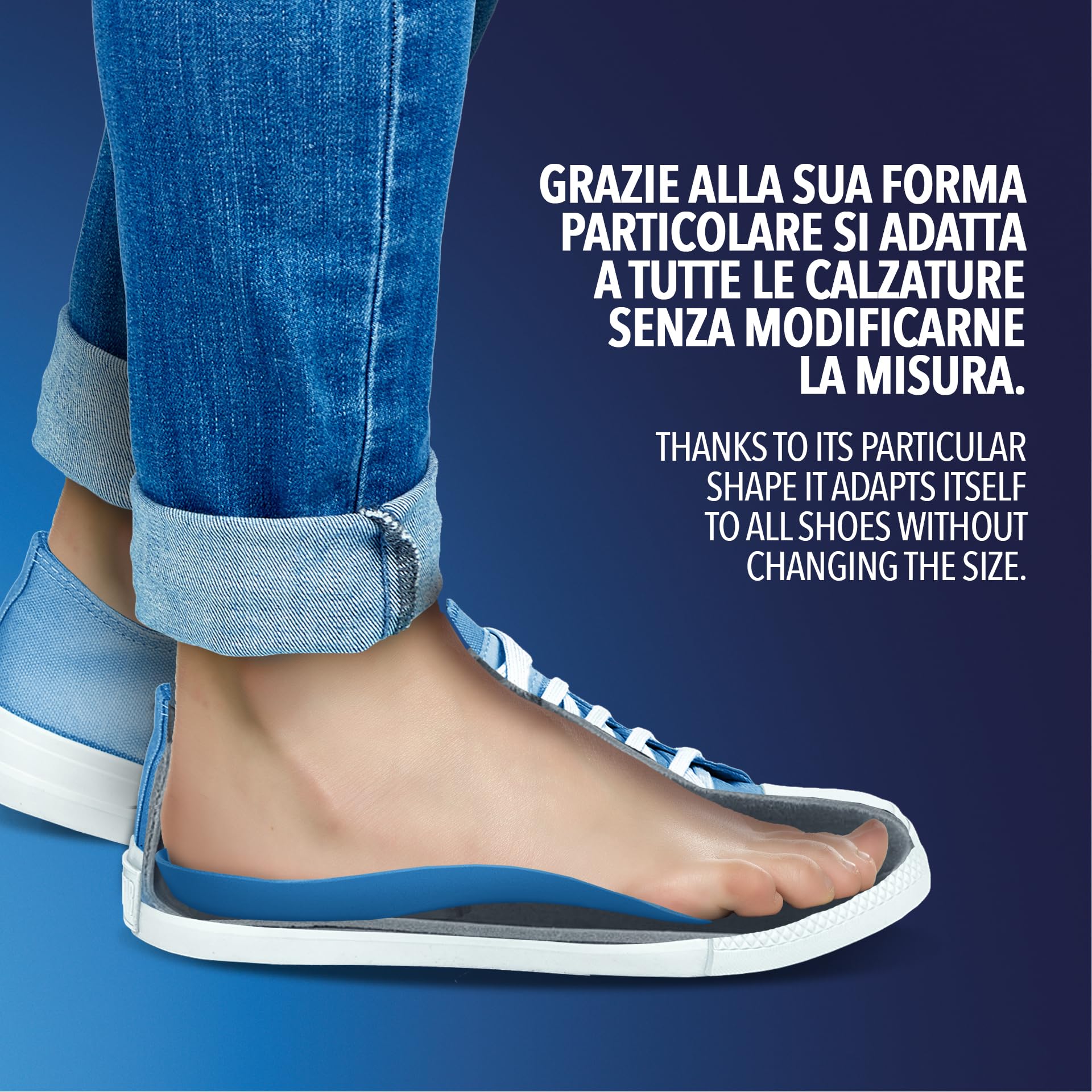 Bionaif Kit Equilibrio, Plantari per Fascite Plantare, Alluce Valgo, Piede Piatto, Tallonite, per Scarpe Chiuse, Ciabatte e Sandali, Taglia 39-42 (71e 80 kg), Made in Italy, 2 Coppie (4 Pezzi)