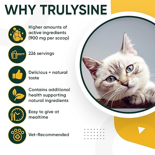 Miniatura 6 de Trulysine Plus L-Lisina para gatos Apoyo Inmune Polvo Oral 8 oz226 g  Gatos y gatitos de todas las edades, estornudos, secreción de