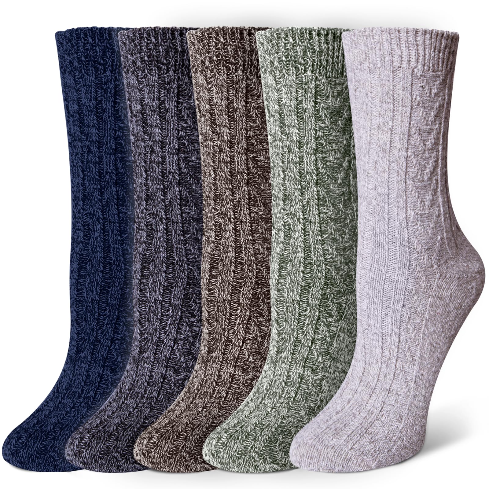 YSense Wool Socks for Women Winter Boot Socks Stocking Stuffers Gifts for Women Warm Crew Hiking