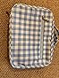 VANDEL Waterproof Hanging Toiletry Bag [TSA-Approved] Hanging Makeup Organizer Bag, Cosmetic Travel Bags for Women, Makeup Case Toiletries Organizer Hygiene Bathroom Shower Caddy - Blue Gingham