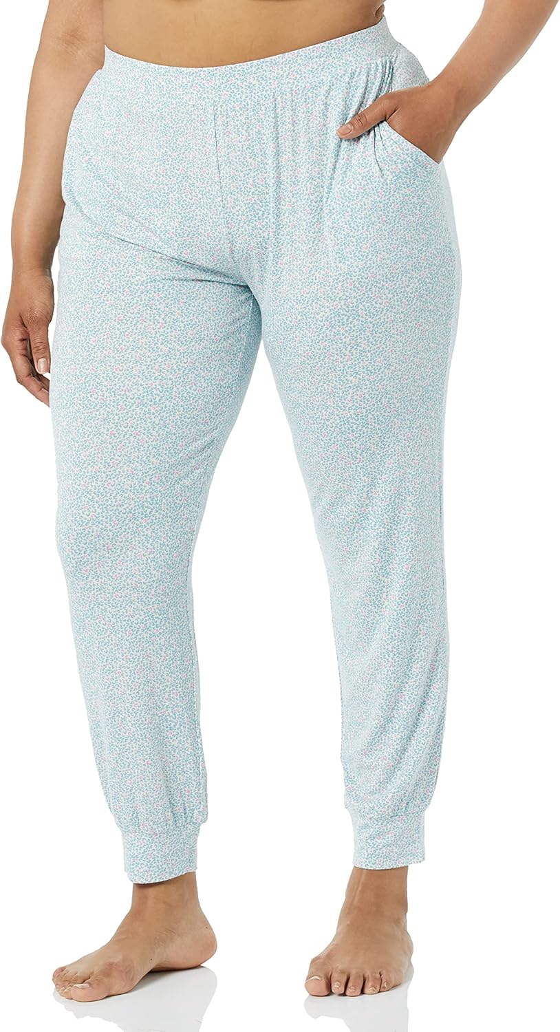 Amazon Essentials womens Lightweight Knit Jersey Pajama Pants, Jogger Lounge Sleep Wear with Pockets - Image 4