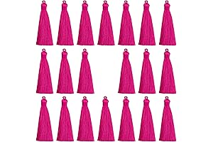 VAPKER Deep Pink Tassels: Adorn Your Crafts with Silky Elegance