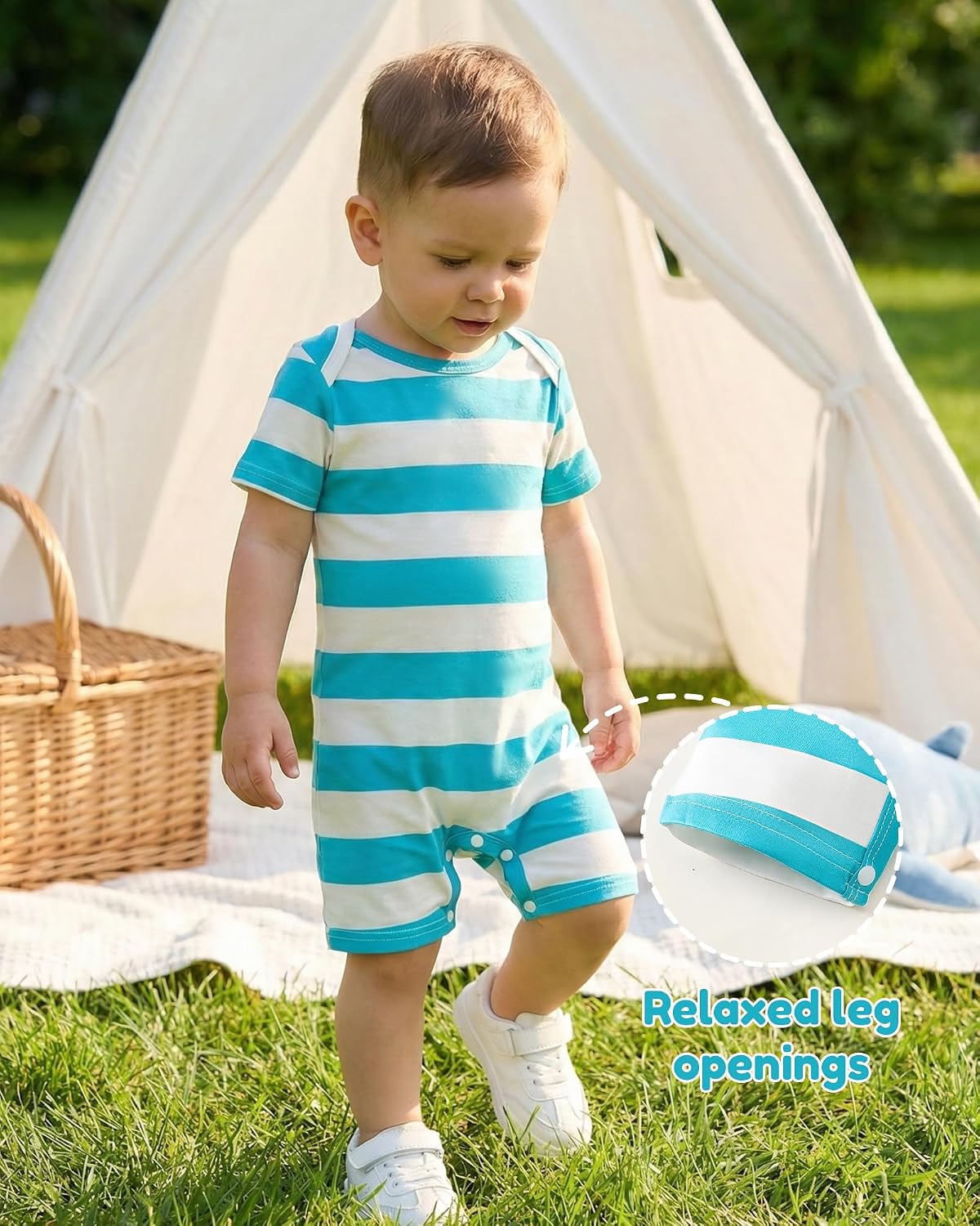NZRVAWS Newborn Baby Boy Clothes Infant Romper 2-Pack outfit Cute Pattern Essential Short Sleeve Summer Spring Clothing 0-24M