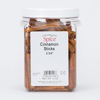 Premium Whole Cinnamon Sticks 2.75" 12oz Jar - Kosher, All-Natural by Colorado Spice Company