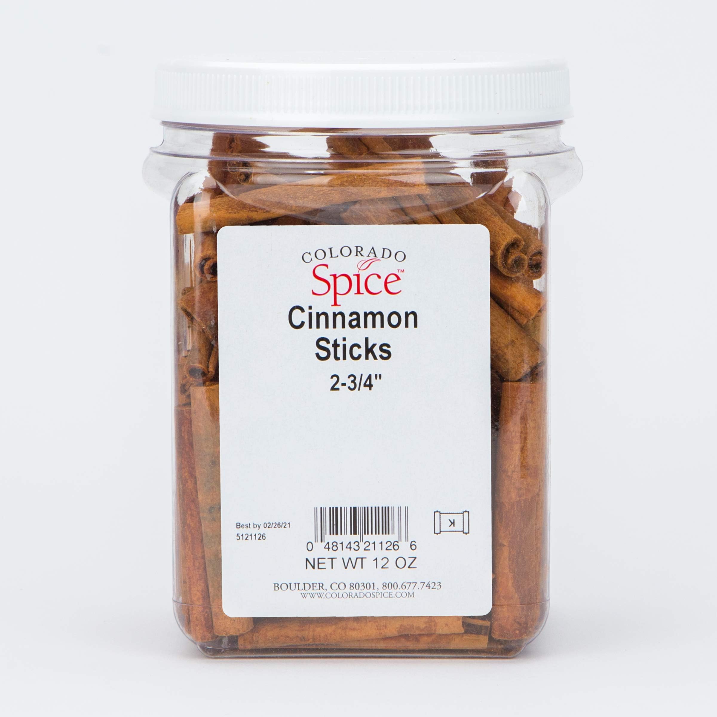 Colorado SpiceCinnamon, Whole Sticks 2-3/4", 12 Ounce Jar