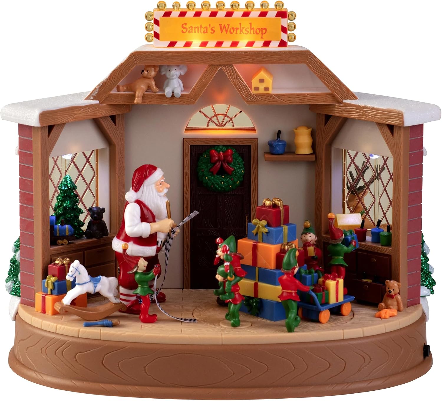 Mr. Christmas 8 in. Animated & Musical Santa's Workshop