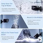 hygger Mini Wave Maker for 40~100 Gallon Aquarium with Magnetic Mount Quiet Powerhead for Saltwater and Freshwater Fish Tank 1056GPH
