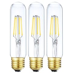 Leools Dimmable Edison Led Tubular Bulb T10 4W Vintage Led Filament Light Bulb 40W Incandescent Bulb Equivalent 4000K