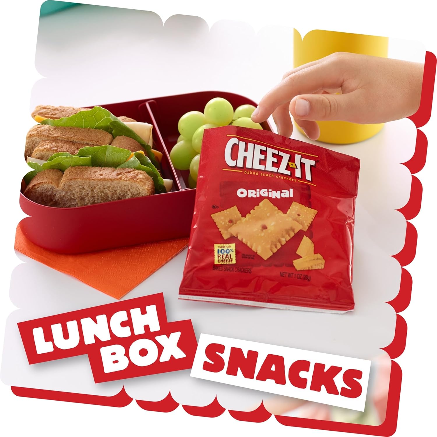 Cheez-It Variety Pack, Lunch Snacks, Kids Snacks, Original Flavors (24 Packs)