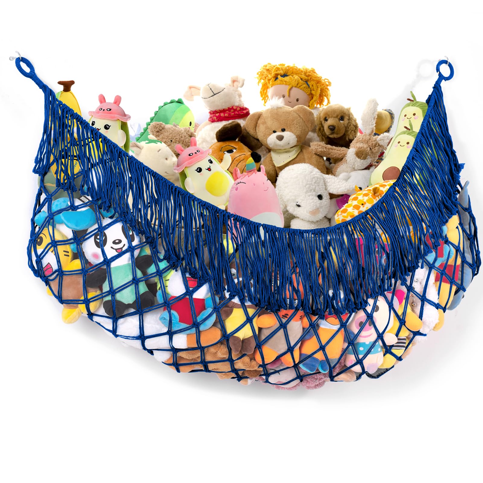 PrimZooty Stuffed Animal Hammock - Extra Large 56'' Long, Stuffed Animal Storage, stuffed animal Holder net, Hammock Large, Storage Hanging Organizer