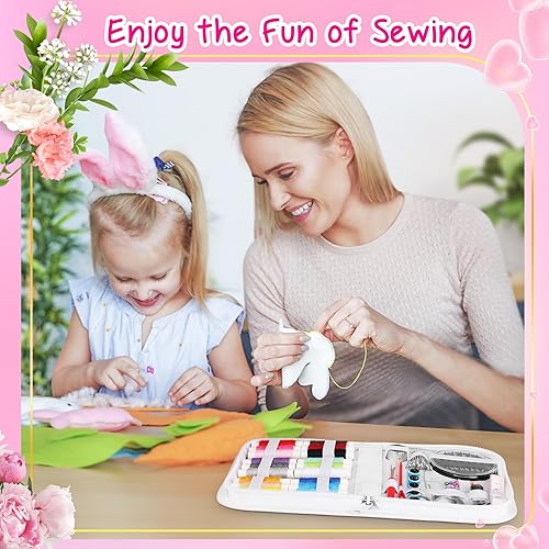 Miniatura 29 de Coquimbo Kit de costura de regalo de Navidad para mujeres, abuela, mamá, adultos, niños, principiantes, viajeros, emergencias, suministros de Negro