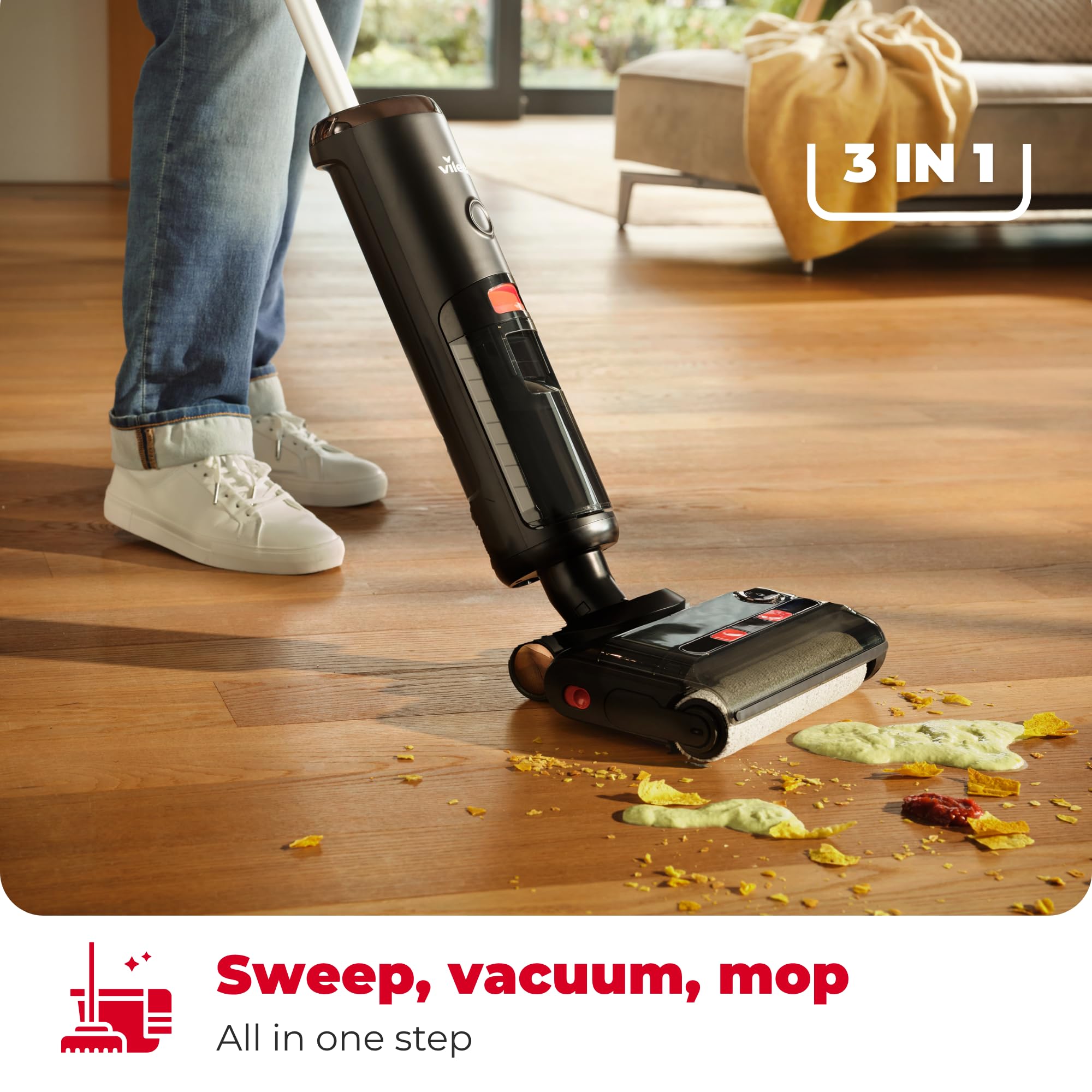 Vileda PureClean S5 Aspirapolvere per Liquido e Polvere Secca - Dettaglio