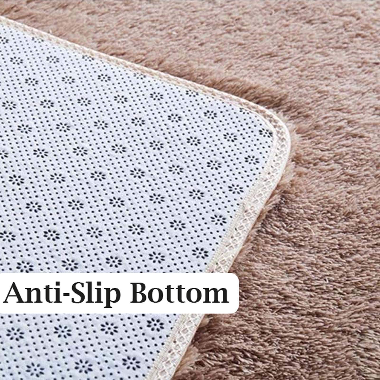 Tapis Moelleux et Doux 100x200cm, Grand Tapis en Fausse Fourrure Duveteuse, idéal pour Le Salon, la Chambre d'enfant et la décoration intérieure.