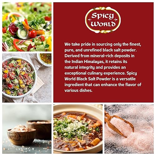 Miniatura 5 de Spicy World Sal negra de la India con molinillo (4 oz)