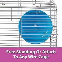 Vista 3 de Kaytee Comfort Ejercicio rueda, 8.5," grande, Multicolor Púrpura
