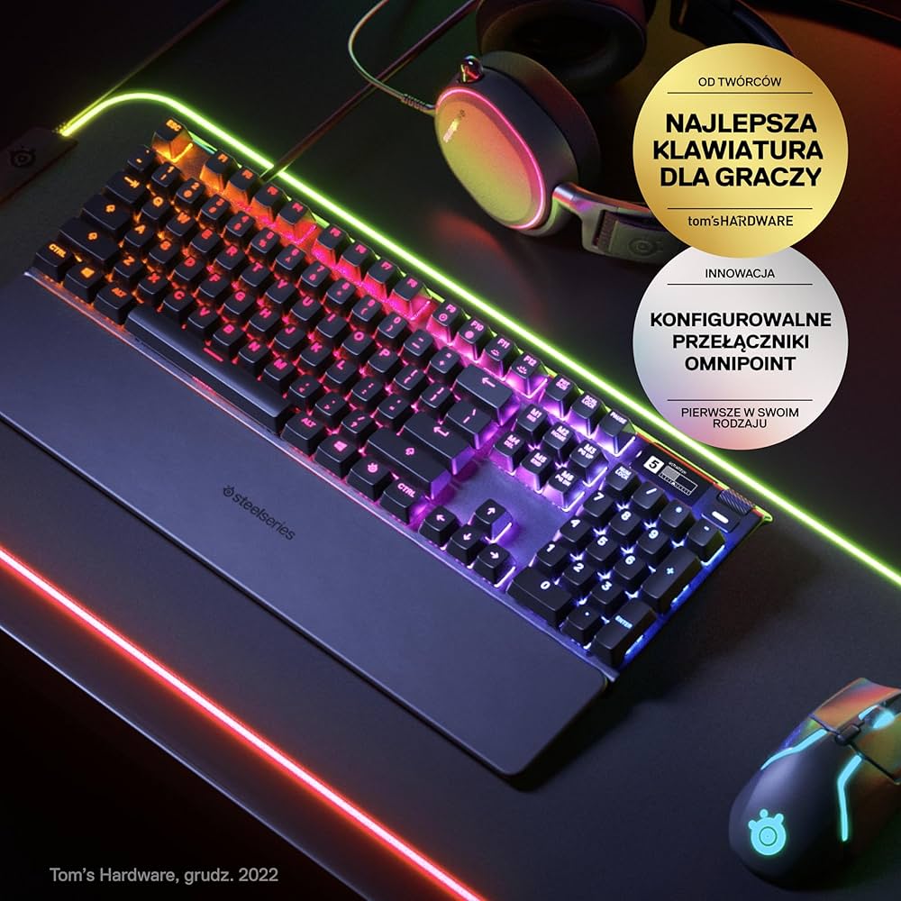 【kirla】【キーボード】SteelSeriesApexprotkl Klawiatura Steelseries Apex Pro TKL USB QWERTY angielska