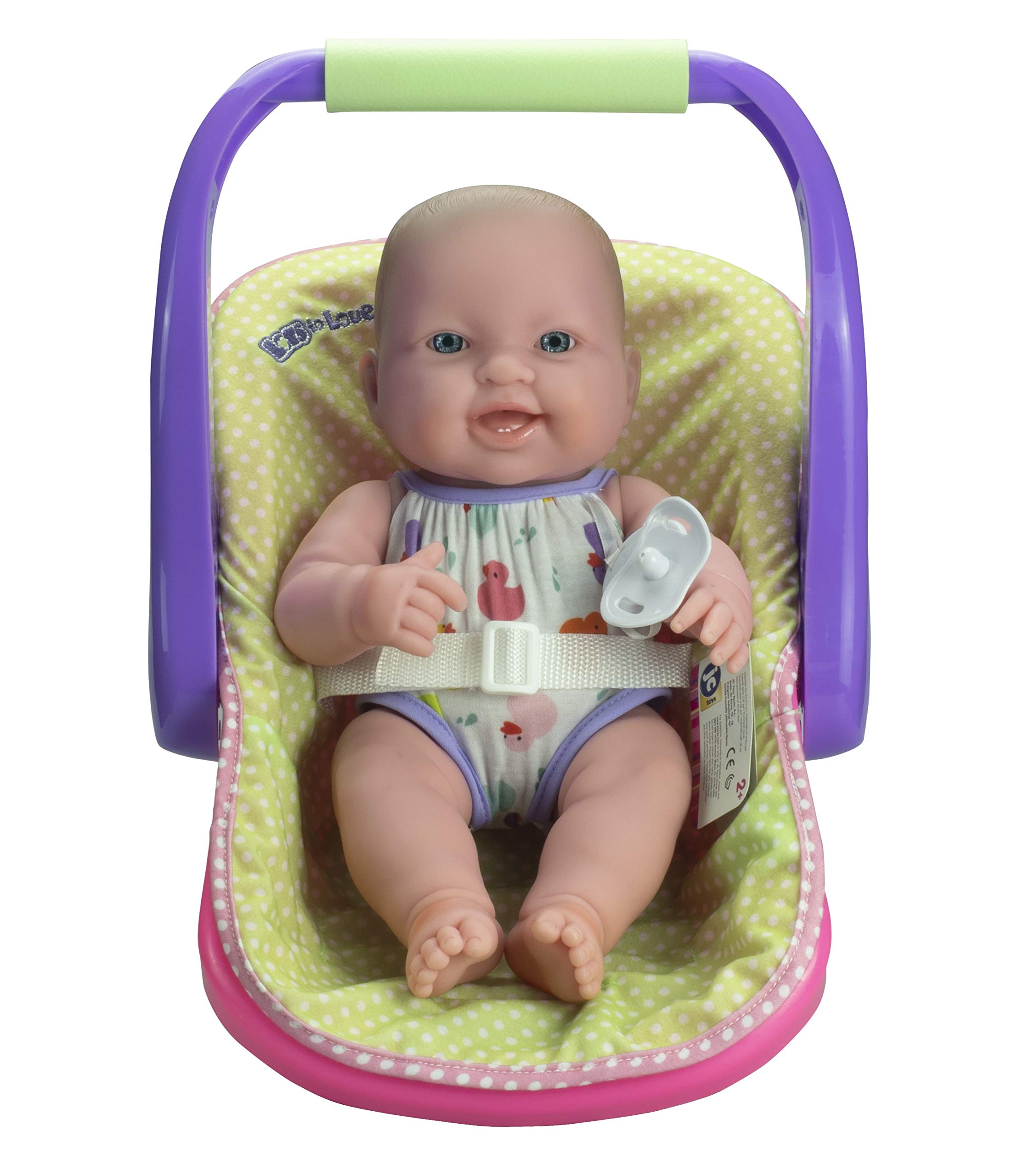 JC TOYS LOTS TO LOVE BABY DOLL IN ADJUSTABLE CARRIER - Featuring 14 all Vinyl doll - Perfect for Children 2
