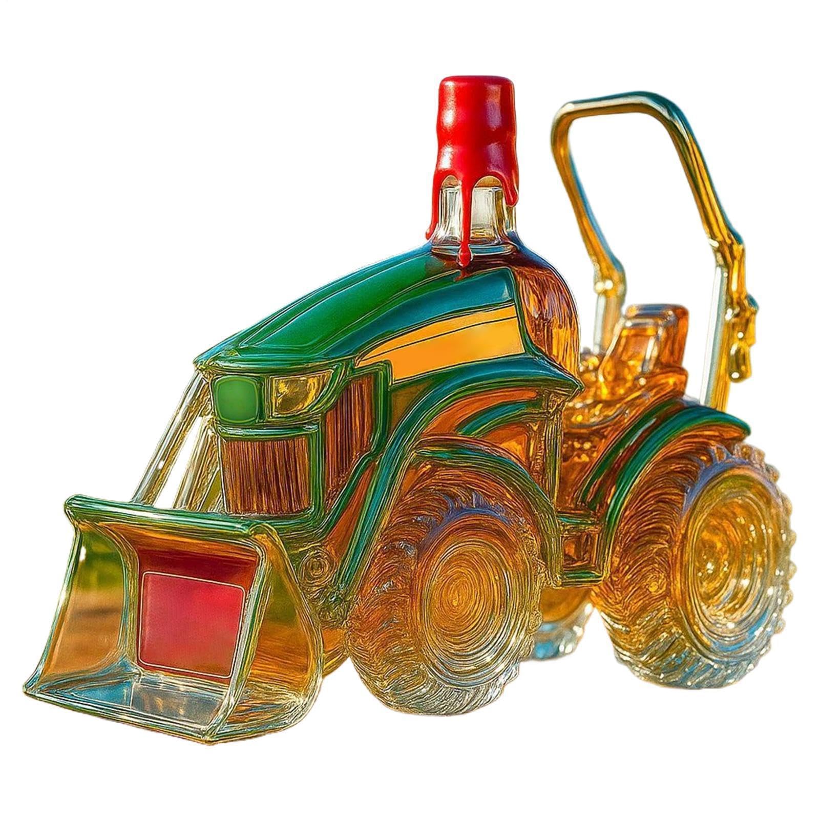 Decanter Trattore | Bottiglia Vino Trattore 3D Decorativa | Decanter Ornamento In Contenitore Per Bar Casa Uomo Donna Appassionati Di Whisky Arredamento