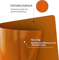 Vista 2 de ZVP Tablas de cortar de plástico para cocina, tabla de cortar flexible para cocinar, alfombrillas de corte antideslizantes con icono de comida