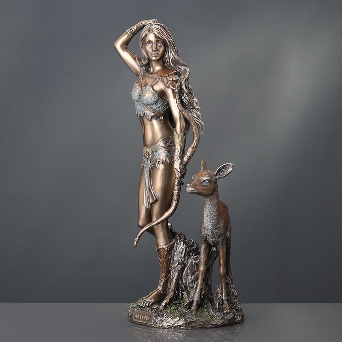 Veronese Artemis Diosa Griega de la Caza Estatua miniatura 5
