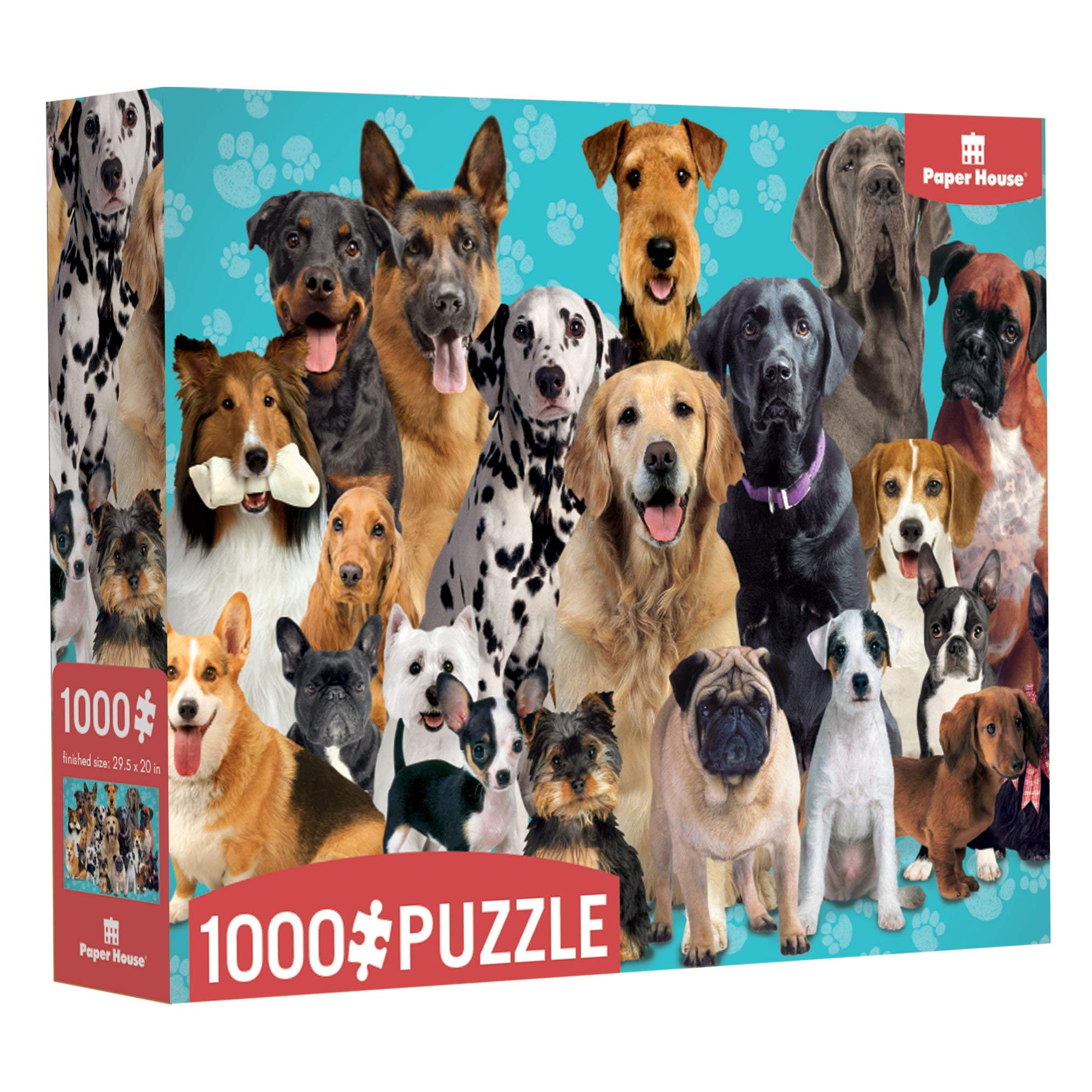 Paper House Productions Best Friends Dog Collage 1000-piece Jigsaw Puzzle - Image 2