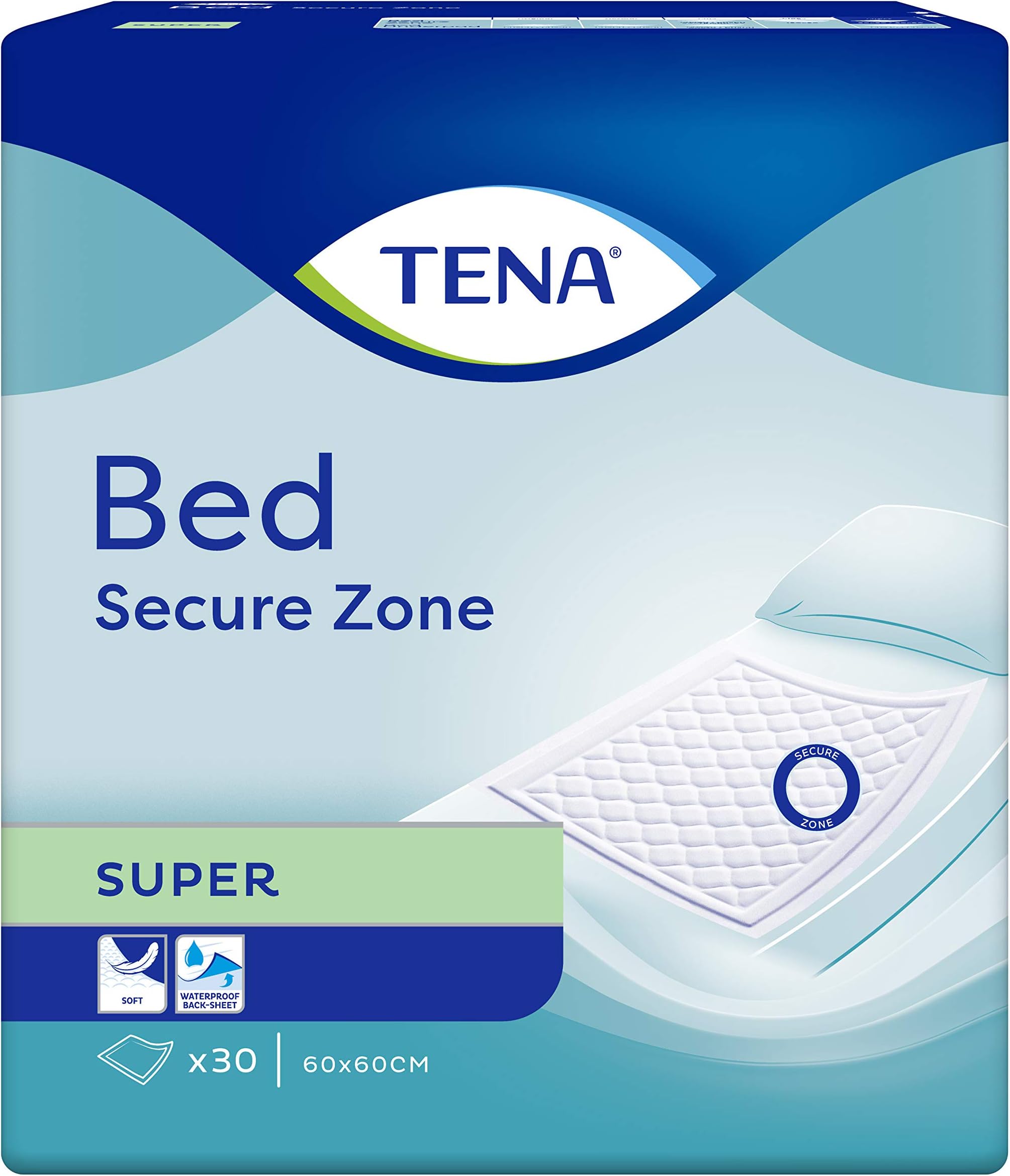 Tena 60 x 60cm Super Bed - Pack of 30