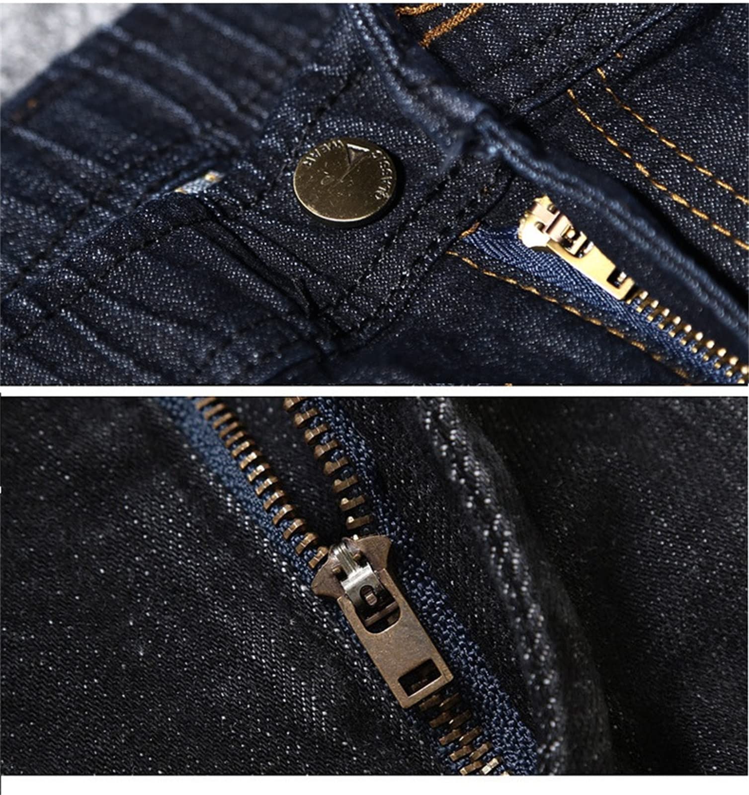 Jeans da Uomo Jeans da Uomo di Grandi Dimensioni Pantaloni in Denim Oversize Elastico in Vita Elasticizzato Jeans Larghi