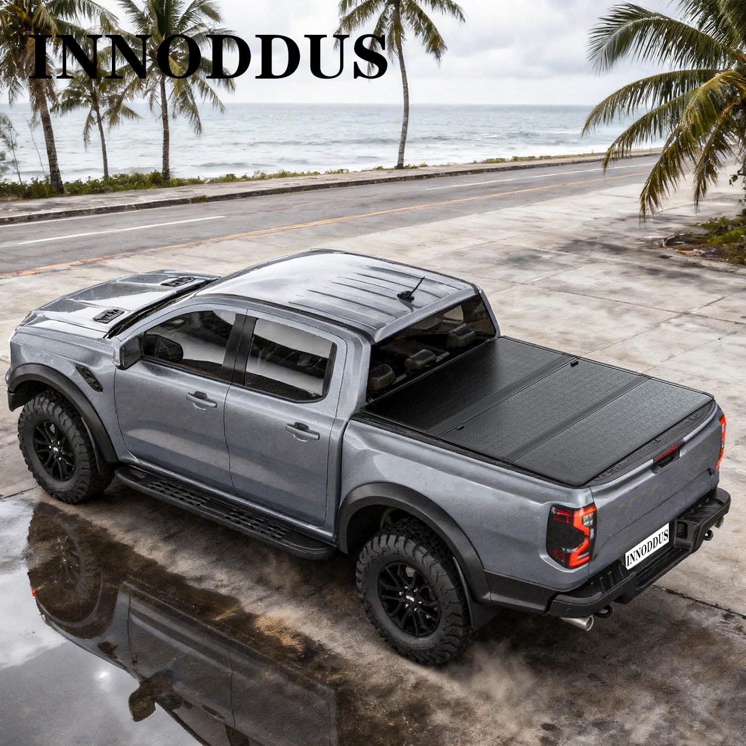 Hard Folding Truck Bed Tonneau Cover Compatiable with 2019-2026 Ford Ranger (5' /60") Bed Short Box Tri Fold Truck Bed Cover