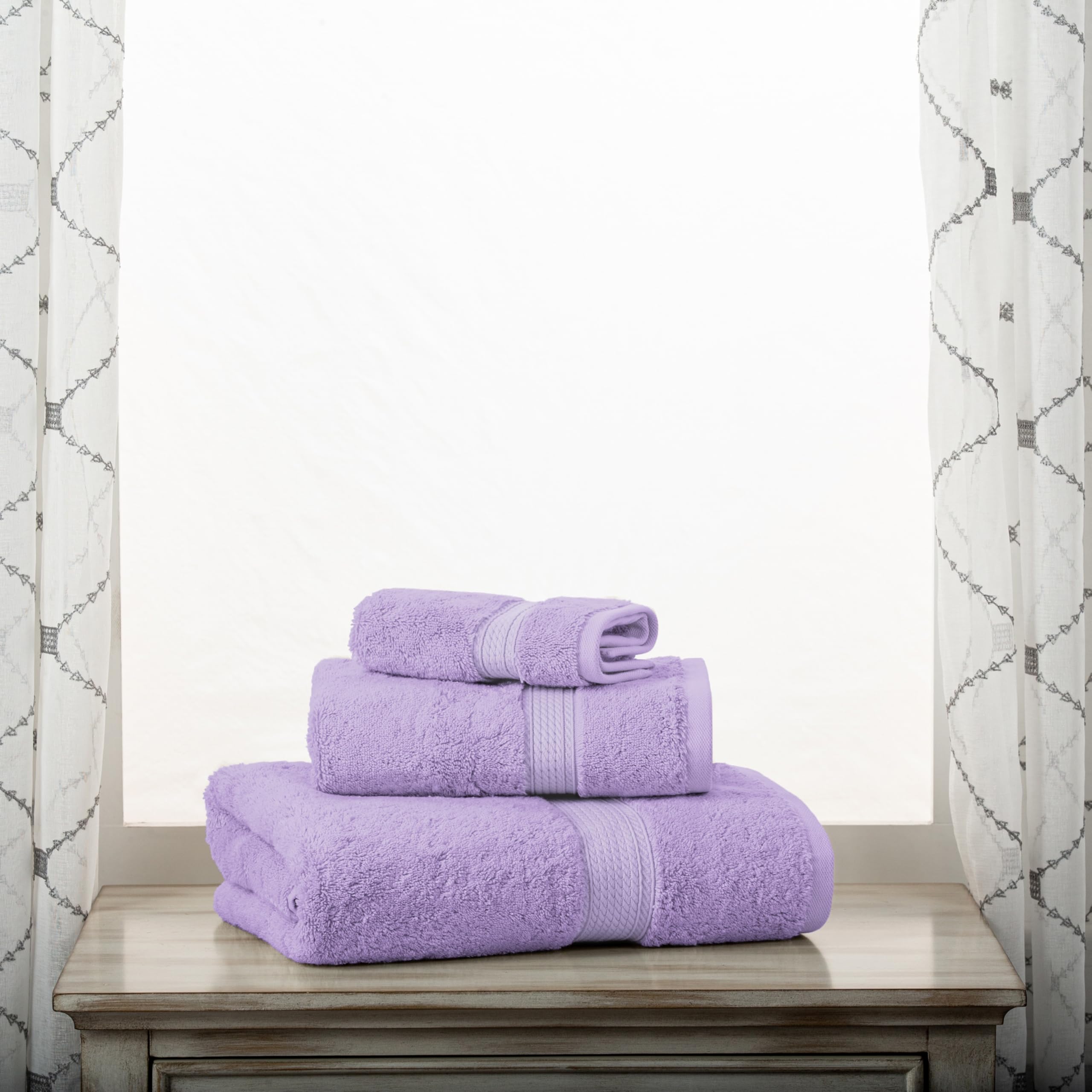 Amazon.com: Superior Madison Egyptian Cotton Pile 3 Piece Towel