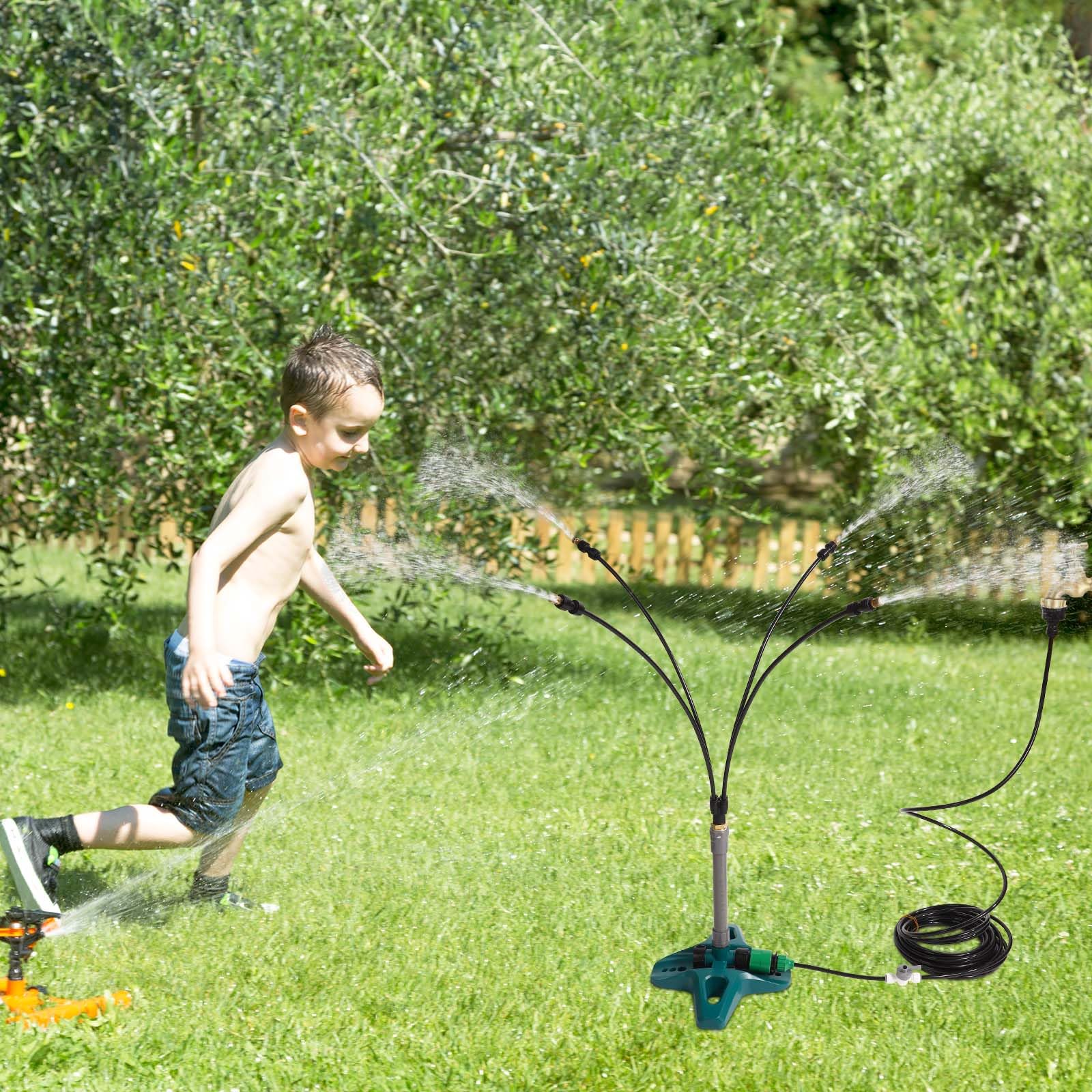 Lyreh Système de Brumisation sur Pied Vert 68,58x25x20,7cm Vaporisateur Portable pour Terrasse Extérieure Jardin