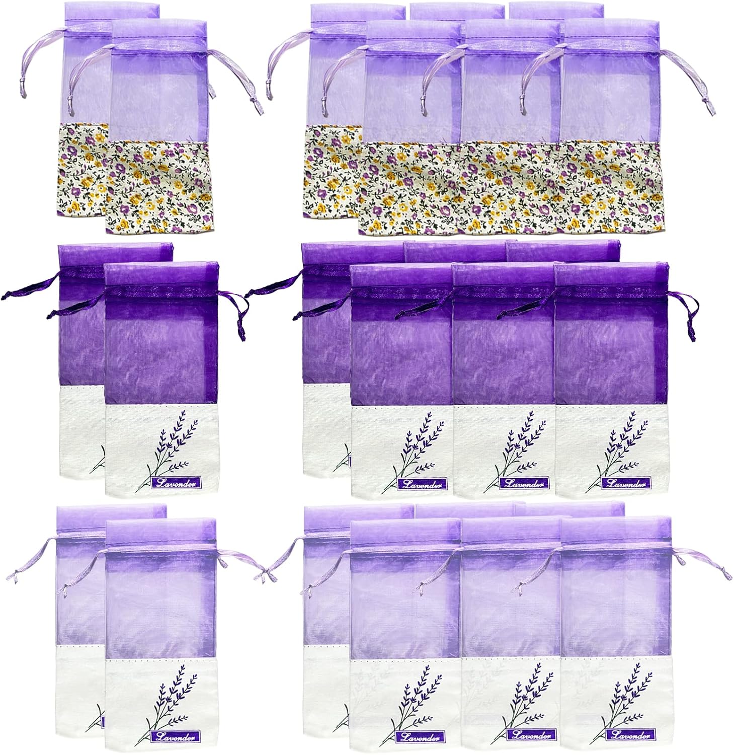 Sachet Bags Empty 24 pcs Lavender Sachet Bags Empty