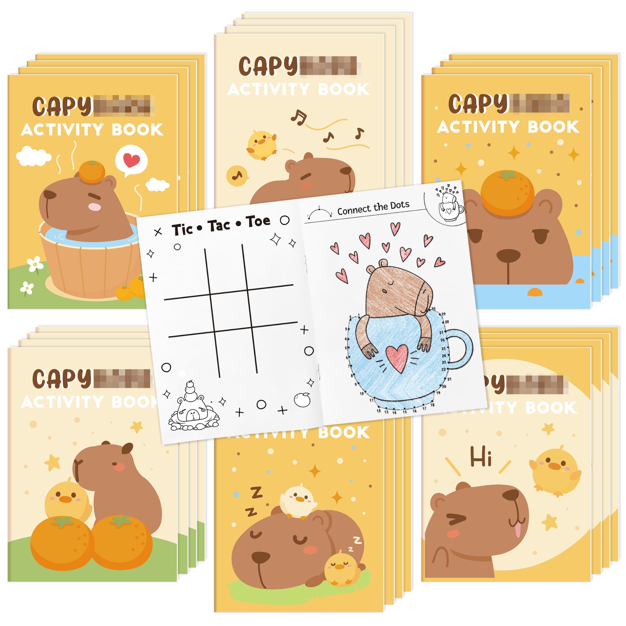 Snapklik.com : CAPY Activity Books For Kids - 24Pcs Cute CAPY Mini ...