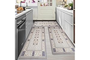 Kitchen 3 Piece Rug Set – Farmhouse Sale Rugs – Boho Style, Anti-Fatigue, Waterproof