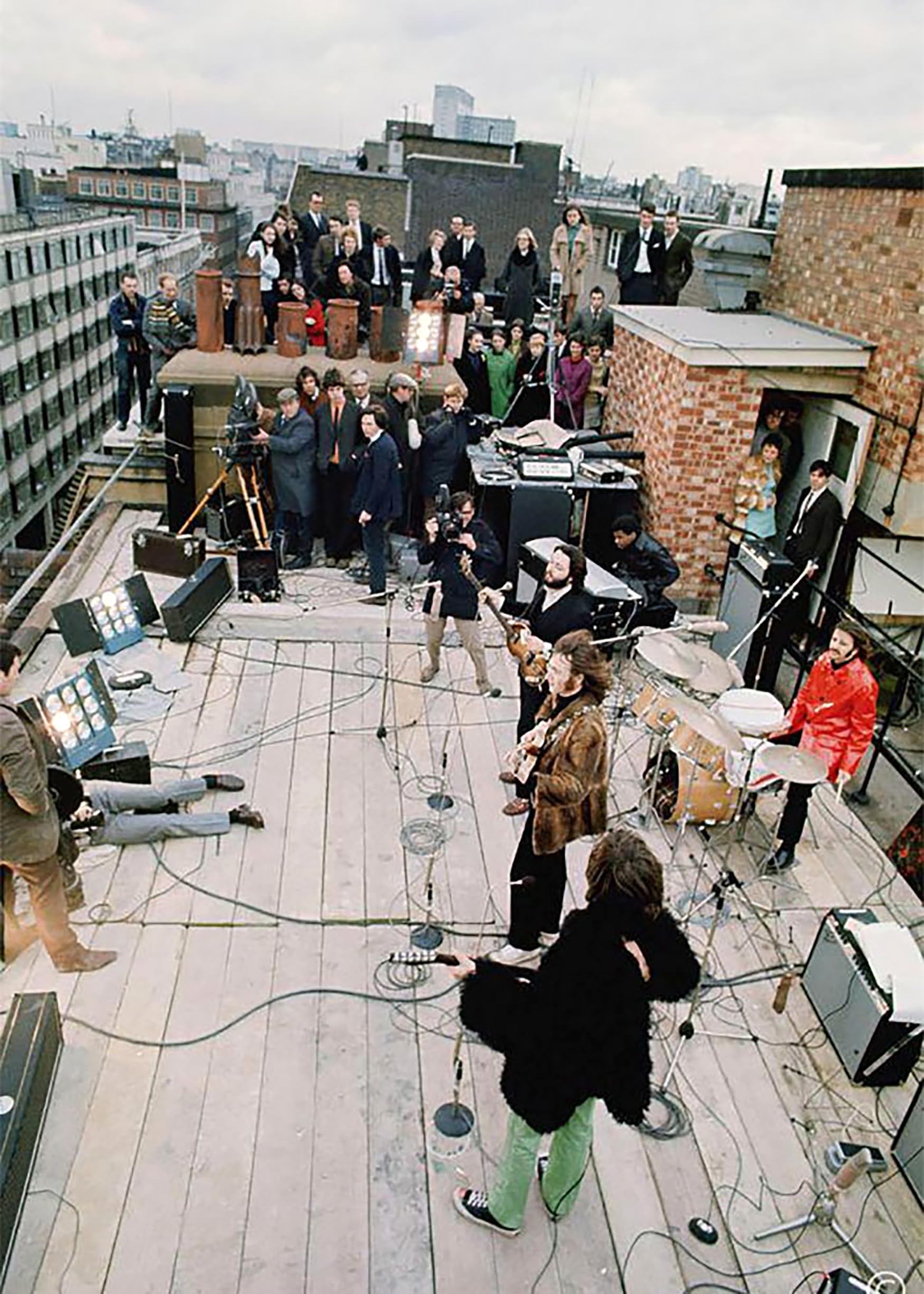 The Beatles Rooftop Concert 1969 – 5x7 Color Matte Photo Print Final Public Performance at Apple Corps HQ