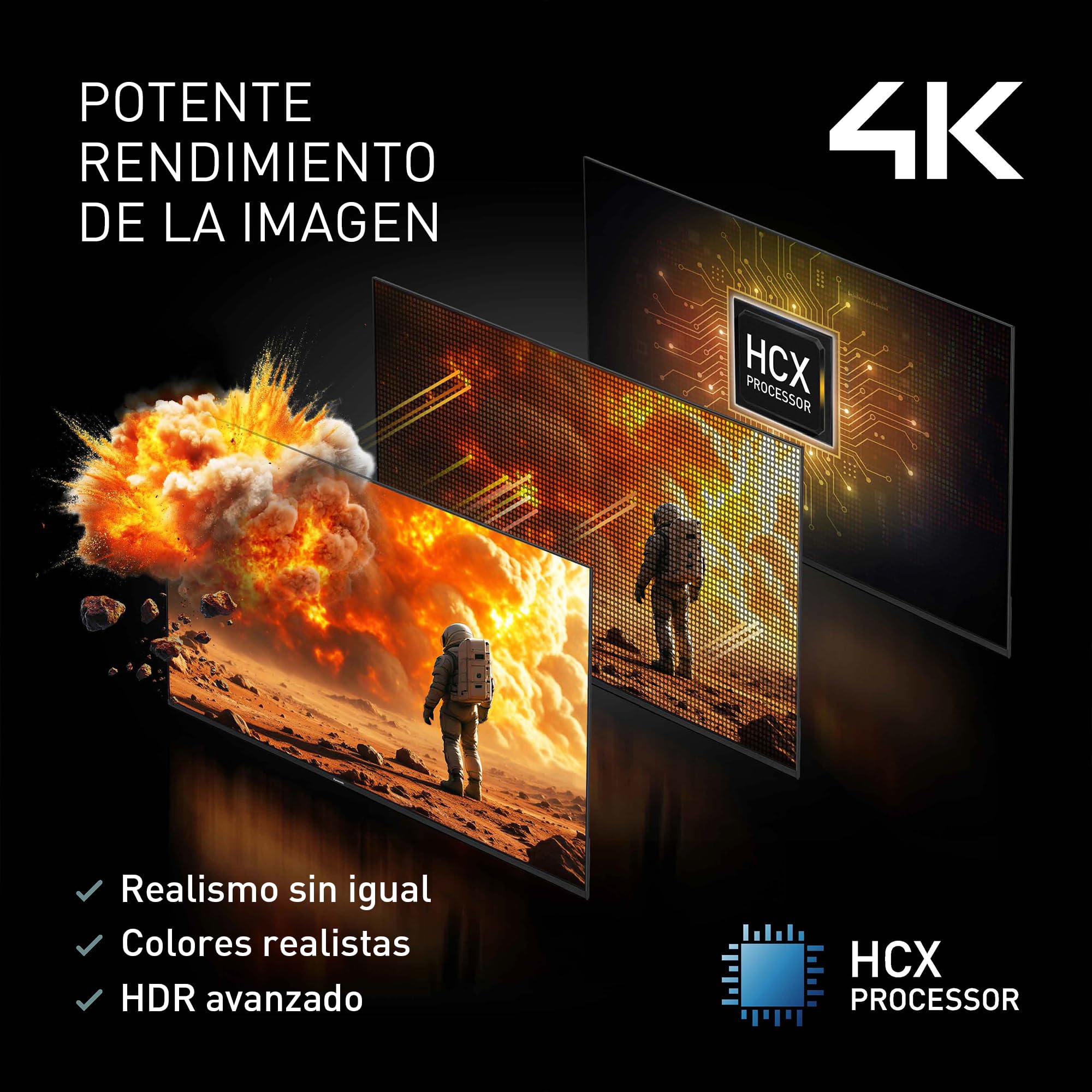 Panasonic Premium TV-43W85BEZC, Serie W85B, 43 Pulgadas, Smart TV 4K Ultra HD QLED, 120 Hz, Fire TV, Dolby Vision y Atmos, Modo Juego Extremo, Compatible con Alexa, Apple, Bluetooth, Negro