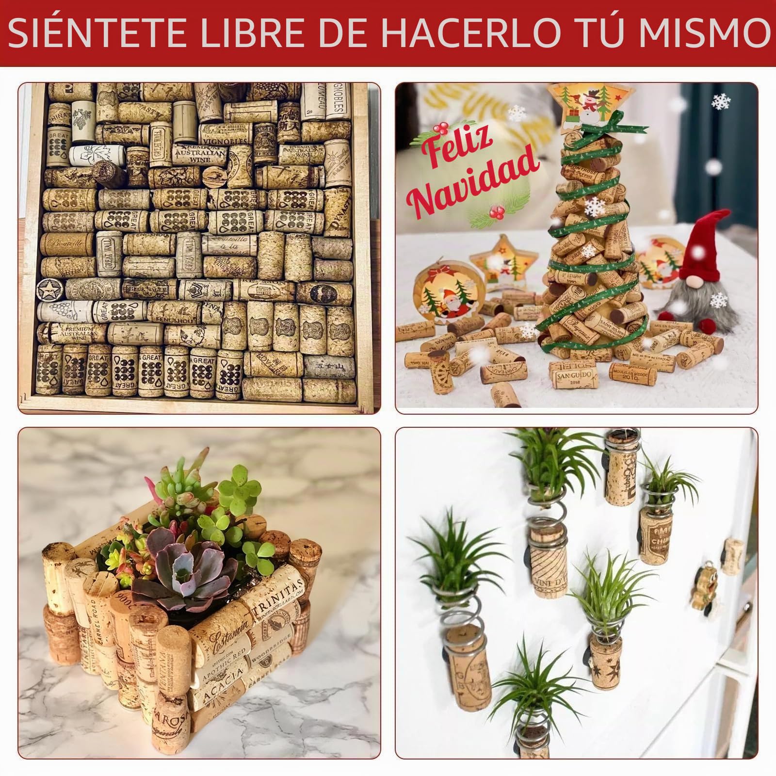 35 Pcs Corchos de Vino, Tapones de Corchos de Botella Naturales, Tapones Corcho Reutilizables, Tapones de Botella para Vino Tinto Botellas Manualidades y Decoración (21 x 38 mm)
