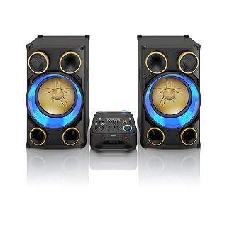 Philips Minichaîne Hi-FI NTRX900/12 – Ensembles Audio pour la Maison (Système Mini Audio Domestique, Noir, Bleu, Or, 1 disques, Plateau, 3600 W, 20,3 cm) - Les Beatles, Paul McCartney, John Lennon, RIngo Starr, George Harrison