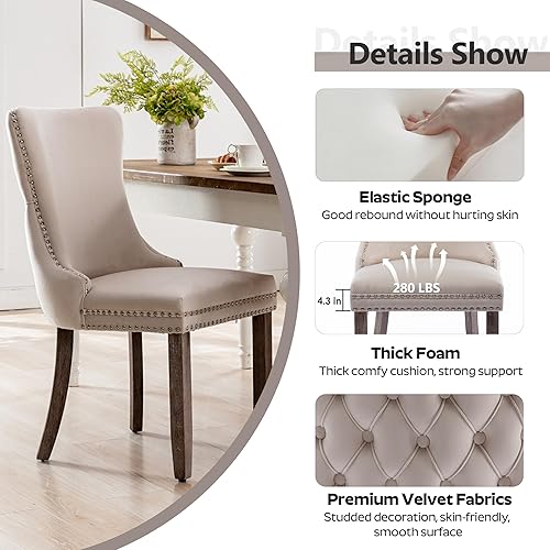 Miniatura 3 de RGZ Juego de comedor ovalado moderno de mediados de siglo, 7 piezas, juego de mesa rectangular de cocina de madera rústica para 6, 71 pulgadas,