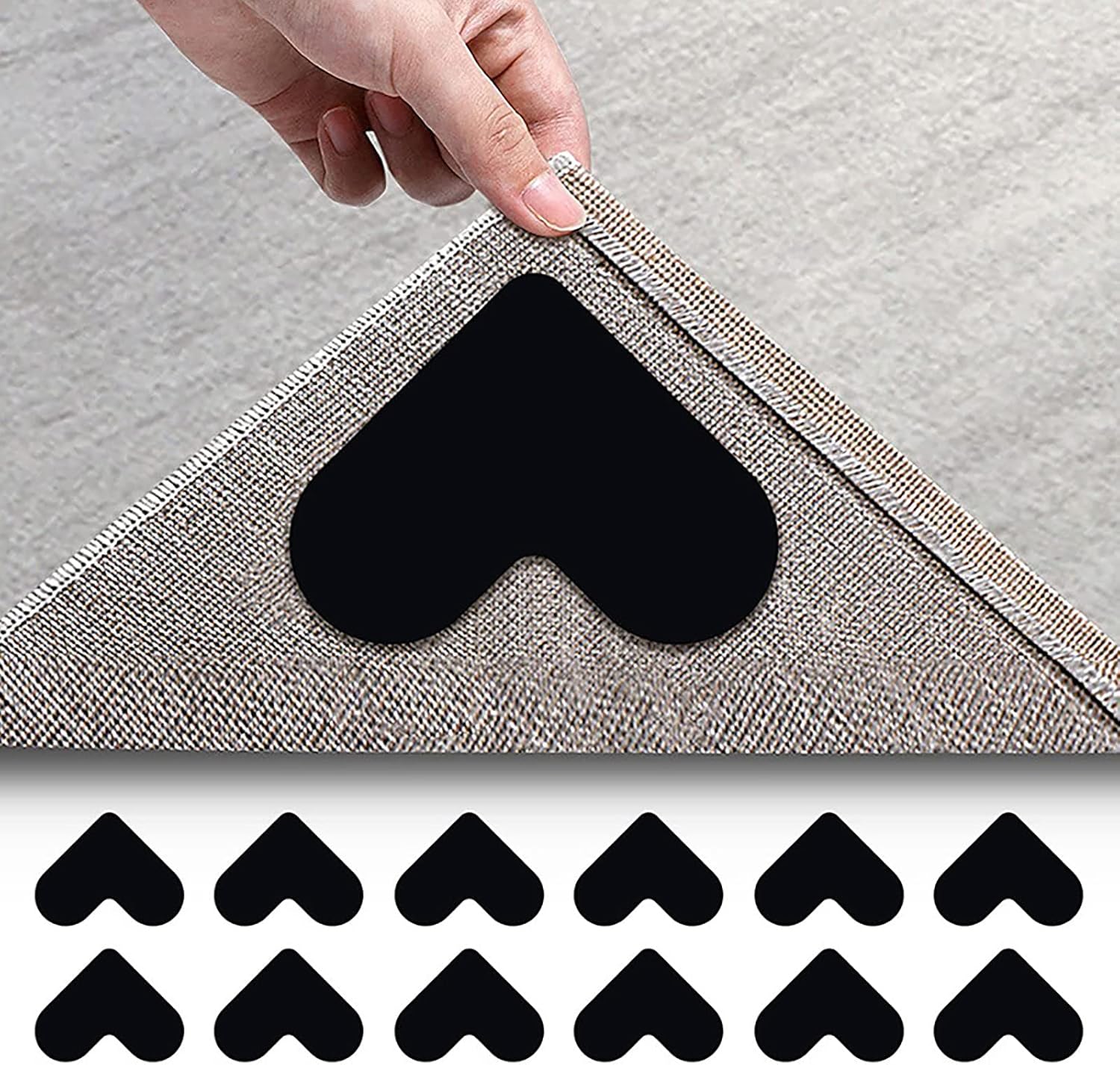 Rug Grippers Pads,Dual Sided Non Slip Carpet Stickers