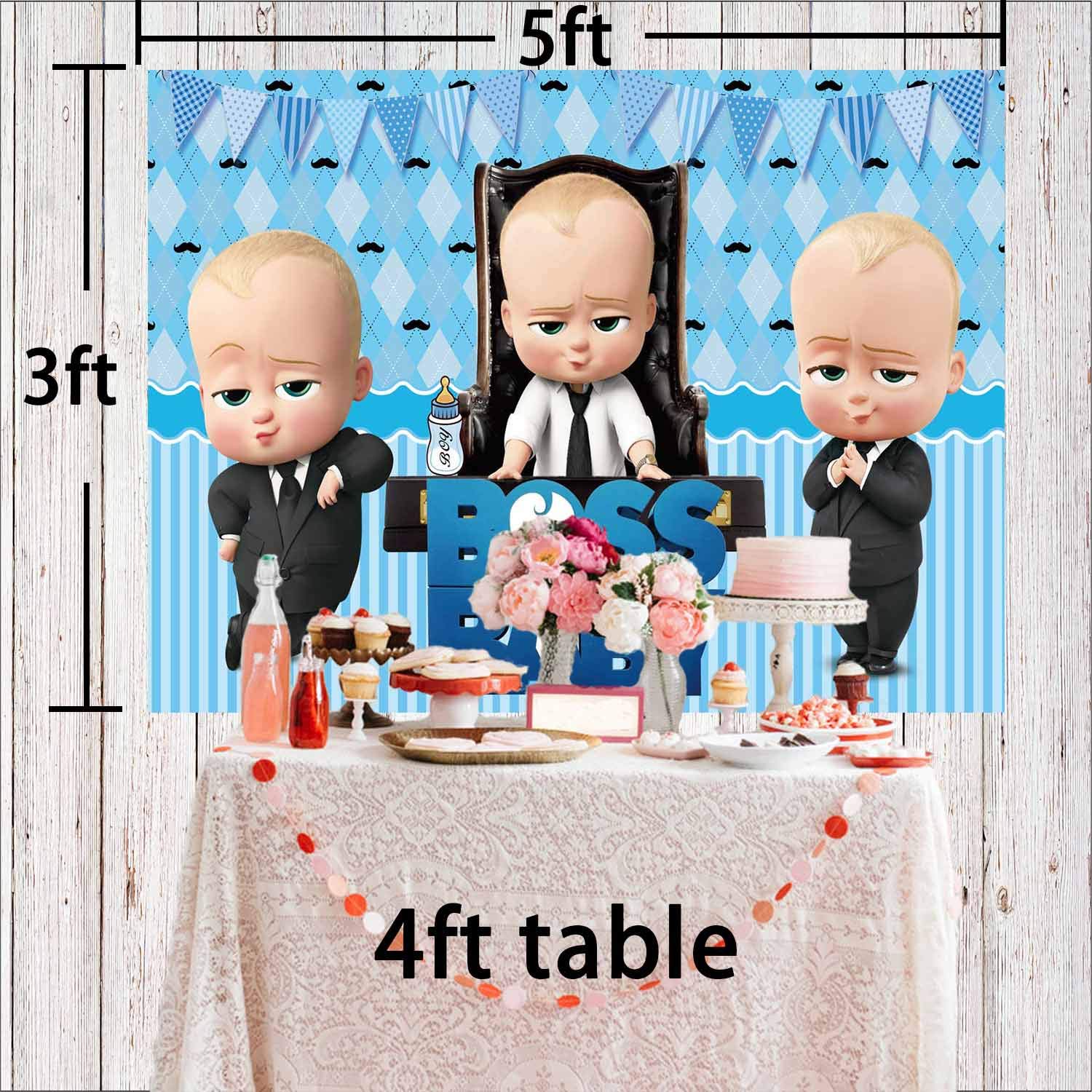 Boss Baby Birthday Backdrop