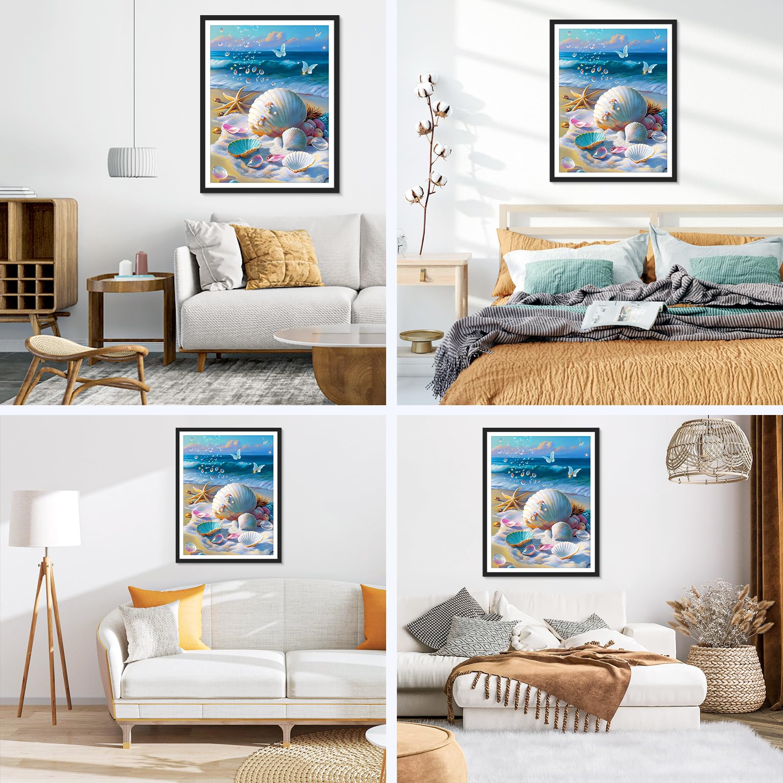 NAIMOER Diamond Painting Conchiglia 30x40cm Kit Completo Adulti