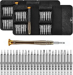 Mini Schraubenzieher Set 50-teilig, Brillen Reparatur Kleine Brille Feinschraubendreher, Magnetische Mini Feinmechaniker S...