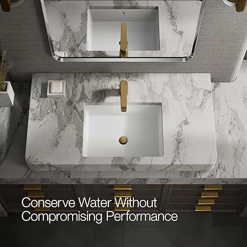 Miniatura 9 de Kohler 97345-4-2MB AVID Grifo de un solo mango, latón moderno cepillado vibrante, 1.2 GPM